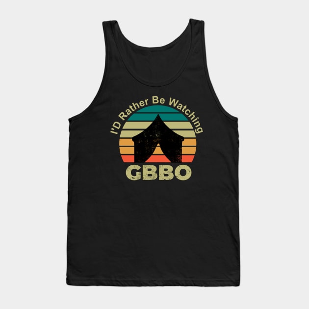 I'D rather be watching gbbo tent  retero vintage Tank Top by shimodesign